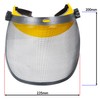 Spares2go Full Face Protective Shield Strimming Trimming Chainsaw Garden Metal