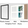SNXJWA 8x10 Picture Frame with 4x6 Double Opening Mat Collage