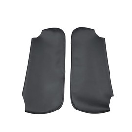 BuliBoao Car Sun Visor Cover Pair Fit for Chevy Camaro 1993-2002, for Firebird 1993-2002, Microfiber Leather, Black-Black Stitch