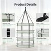 iPower 2 Feet 4 Layer Herb Drying Rack Hanging Dry