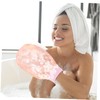 SAFIGLE Exfoliating Bathing Mitten Scrubber Glove for Women for Deep