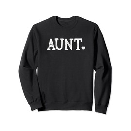Aunt Gifts for Women Design with Heart Love Aunt Sweatshirt