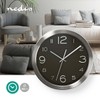 NEDIS CLWA010MT30BK Circular Wall Clock | 30 cm Diameter |