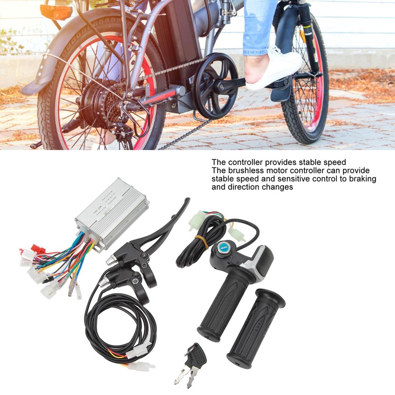 36V 48V 250W Electric Bike Brushless Motor Controller Throttle Grip