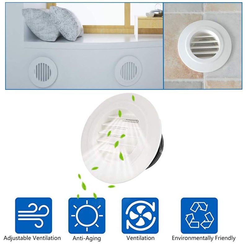 3" Air Vent Grill Cover ABS Ventilation Grill Cover Vent