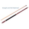 AB Earth Heavy 3-Piece Jump Break Cue 19oz/20oz/21oz/23oz/25oz/28oz (Maroon, 25oz)