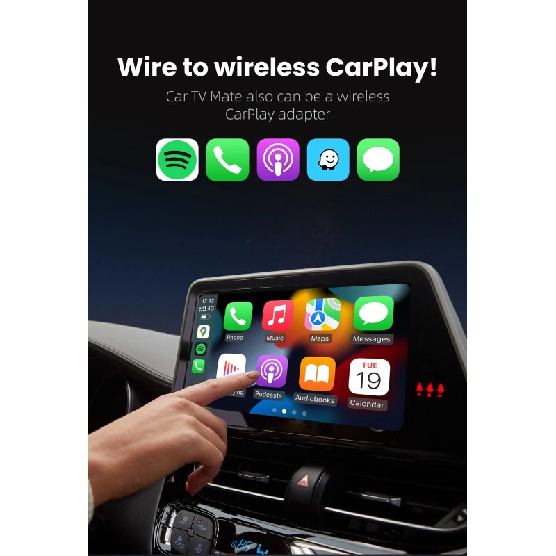 Ottocast HDMI Multimedia Adapter for Fire TV Stick Wireless Carplay