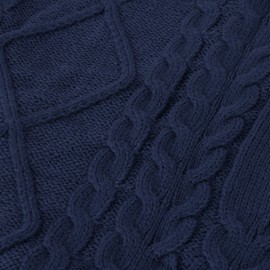 Voqeen Womens Sweater Vest Sleeveless Pullover Jumpers Knitted V Neck Stylish Loose Knitwear Tank Tops for Modern Ladies Girls Navy