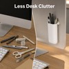 Monitor Pen Holder for Desk Organization - Self-Adhesive Plastic Stationery