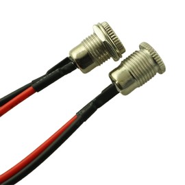 YTgilo 12PCS DC Power Socket 5.5x2.5 Power Supply Cable 5.5x2.5 Six Each DC All Metal Charging Socket Receptacle Suitable for Media Players MP3 Players Audiovisual AV Devices