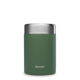 QWETCH - Isothermal Lunch Box - Granite Khaki 600 ml - Stainless Steel Food Box - 5 Hours Warm & 7 Hours Cold - BPA-Free Waterproof Lunch Box for Office, Picnic, Hiking