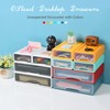 OSteed Desktop Drawers for Paper, Stackable Office Storage Drawers for