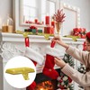 [Glitter] Stocking Holders for Mantle Gold - Set 4, Metal