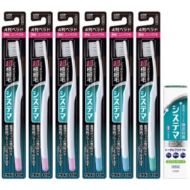Sistema Brush Compact 4 Row Regular Set of 6 + ex Toothpaste