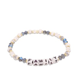 Agriajun Inspired Friendship Beaded Stretch Bracelets for Women Teen Girls Cute Family Letter Natural Stone Crystal Blue Beads Strand Bracelet Eras Concert Outfit Accessories Fashion Jewelry Gift