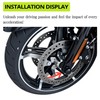 AC-MTORC Motorcycle Front Axle Nut Caps Axle Covers for Harley