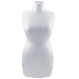 Rayher Female Torso, 25 cm, Polystyrene White, Torso Bust Female, 3316700
