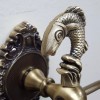 Unbranded Brass Figure KOI FISH Tissue Paper Roll Holder WallMount