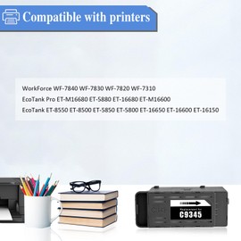 Compatible C9345 Ink Maintenance Box C12C934591 for EcoTank ET-5800 ET-5850 ET-5880 ET-16600 ET-16650 ET-16680 L15150 L15160 L15158 L1158 L1158 5168 WorkForce WF-7820 WF-7830 WF-7840 ST-C8000 Printer