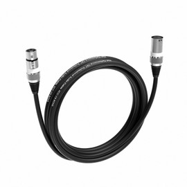 Wrugste XLR Cable, Premium Balanced XLR Microphone Cable, 3 m, 1 Piece, 3-Pin XLR Male to Female DMX Microphone Cable for Studio Recording and Live Production