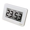 CRECEL CR-3000W Ultra Large Screen Digital Thermometer/Hygrometer, White, Medium