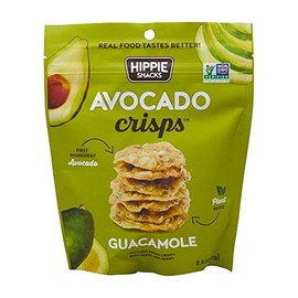 Hippie Snacks, Avocado Crisps, Guacamole, 2.5oz