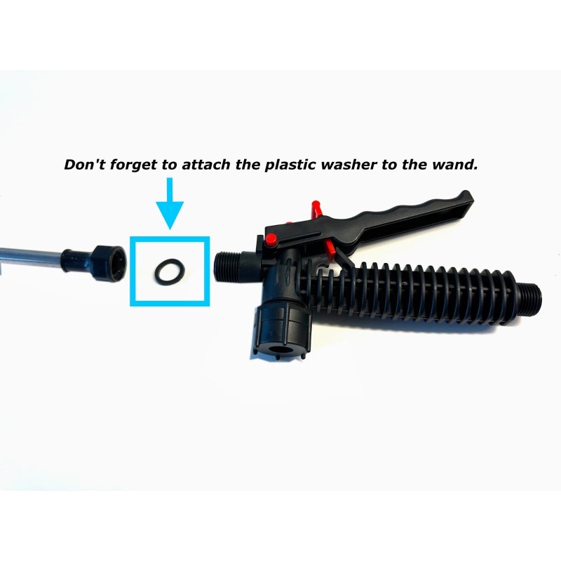 Agricas telescopic wand, trigger and 6 nozzles