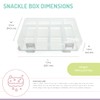 melii melii 8 Compartment Snackle Box C Adjustable, Divided Snack