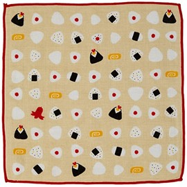 Prairie Dog +ima Towel Handkerchief, Imabari, Organic Cotton, Gentle Colors, Gift, Made in Japan, Onigiri, Approx. 9.4 x 9.4 x 0.4 inches (24 x 24 x 1 cm)