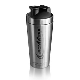 IronMaxx Steel Silver Shaker, Silver-Coloured, 700 ml (Pack of 1)