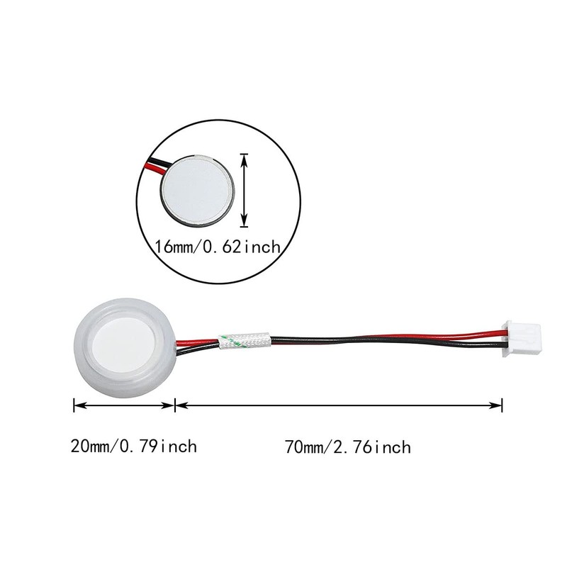 Atomizing Transducer Ceramics Discs ITROLLE 4PCS 16mm Ultrasonic Mist Maker