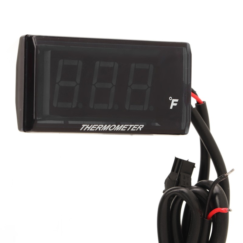 LCD Motorcycle Thermometer Ultra Thin Waterproof Water Temp Meter with