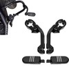 Sresk 1-1/4 in Highway Footpegs Long Angled Adjustable Highway Pegs
