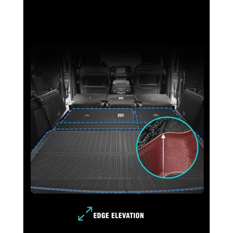 CaBYbigG Cargo Liner Trunk Mat fit for Ford Expedition MAX&Lincoln