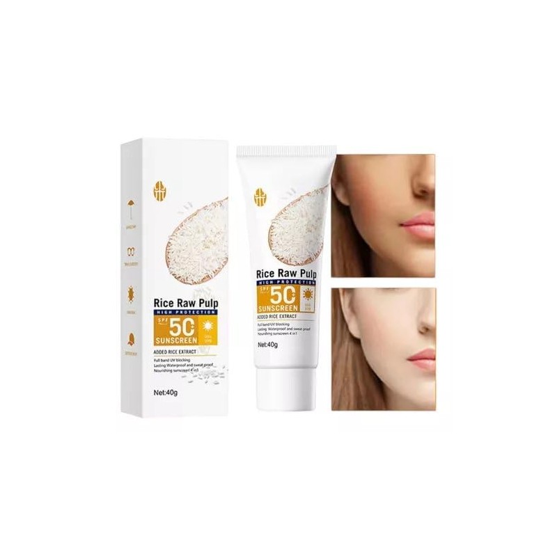 Gen?rico Protector Solar con Extracto de Arroz, Spf 50+, Blanqueador