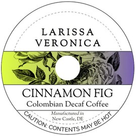 Cinnamon Fig Colombian Decaf Coffee (Single Serve K-Cup Pods) (Gourmet, Naturally Flavored, Whole Coffee Beans) (12 pods, ZIN: 575388) - 2 Pack
