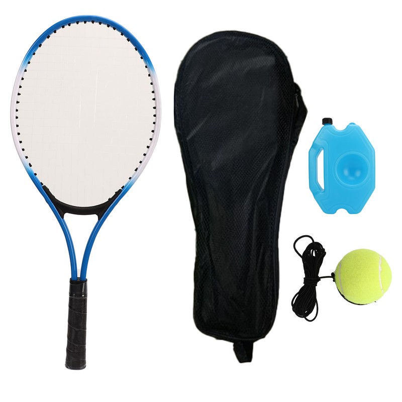 Tennis Trainer Rebound Ball Set Blue Single Tennis Racket Training