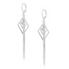 ALEXCRAFT 925 Sterling Silver Long Hanging Earrings, 925 Sterling Silver