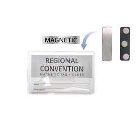 JW Magnetic Badge Holder - Pack of 2 - for Jehovah's Witnesses Convention