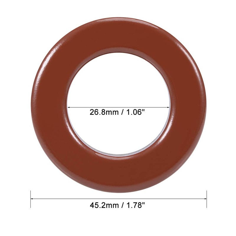 sourcing map Toroidal Core Red Grey 26.8 x 45.2 x