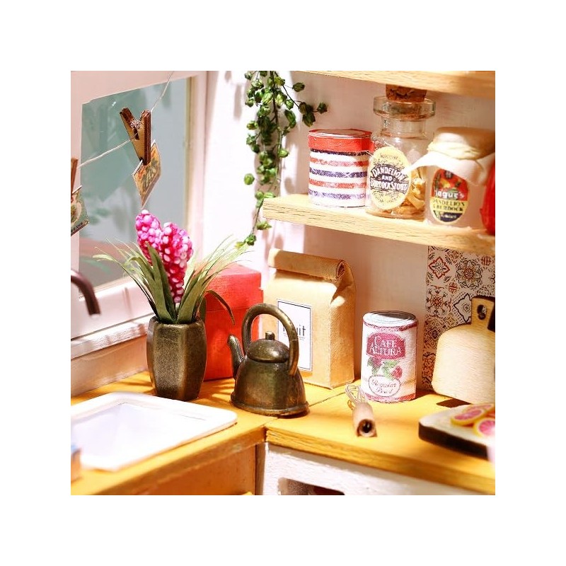 Dokurundo ® Robotime DIY Miniature House DG Series (Kitchen Product)