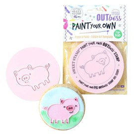 Sweet Stamp Outboss Plastic Paint Your Own, Pig