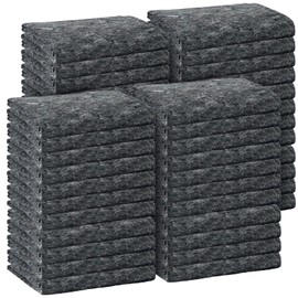 32 Pieces Textile Moving Blankets Bulk 54 x 72 Inch Furniture Blanket High Tensile Strength Pads Shipping Packing Blanket for Moving Furniture Floors Moves and Storage Equipment(Grey)