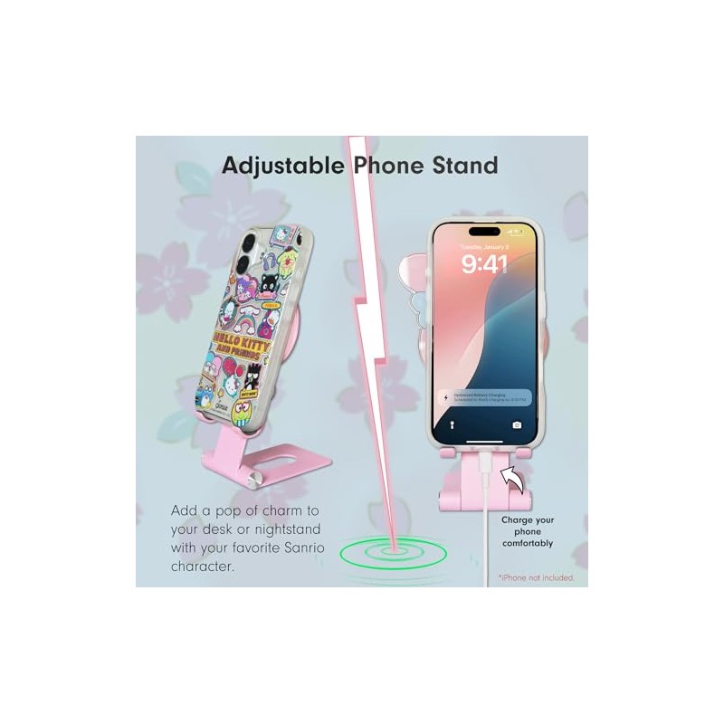 Sonix x Sanrio Soporte para teléfono ajustable, soporte de escritorio,