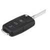 Qiilu 3 Button Car Remote Control Key Fob 433Mhz ID48