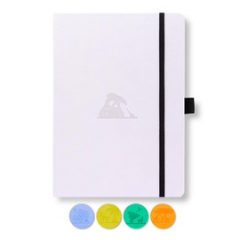 Dingbats - Earth Dotted Medium Notebook, Glicine Arctic, A5 - Hardcover - Cream 100gsm Ink-Proof Paper - Numbered Pages, Index & Key Pages
