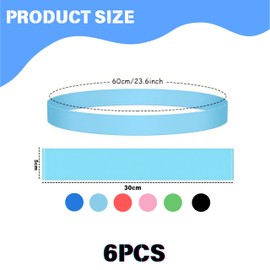 Pack of 6 Stretchy Chair Bands for Children, Colourful Flexible Seat Belts, Springy Stress Bands, Sensory Stretch Foot Bands, ADHD Tools for Children with Fidget Feet, Autism