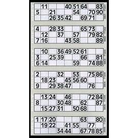 Jumbo Bingo Tickets pads 6 to view (Grey)