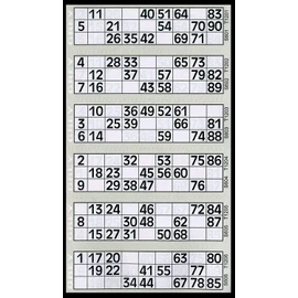 Jumbo Bingo Tickets pads 6 to view (Grey)