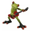 Wild Rock Band Electric Guitarist Green Toad Frog Rocking It